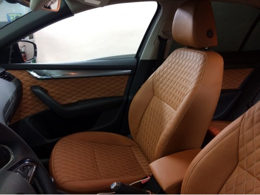 Каркасные авточехлы на Skoda Octavia A7 FL Каркасные авточехлы на Skoda Octavia A7 FL